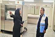 بازدید کارشناس بهداشت محیط از بیمارستان شهدای اسلامشهر